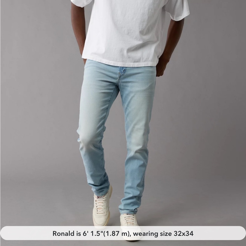 AE AirFlex+ Skinny Jean light wash